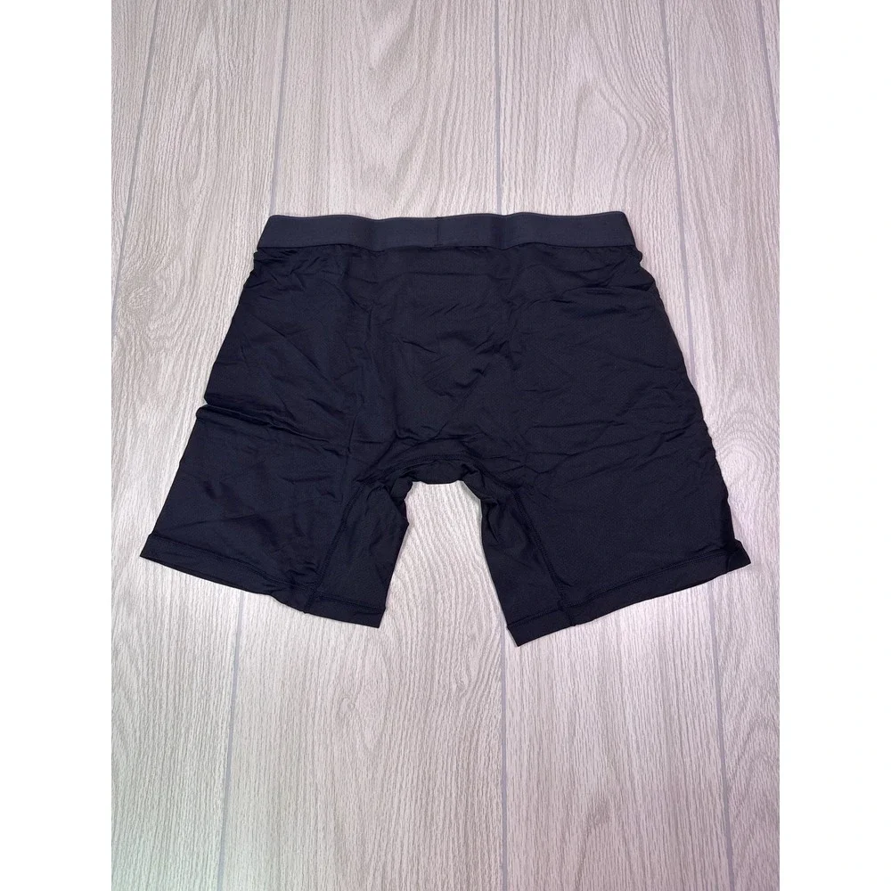 Bombas Mens Sport Flyless Boxer Brief Black Large 9048 Nylon Elastane New